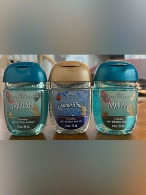 QTY 3 Bath & Body Works Snow White & Mulan 2026 Princess Line PocketBac NEW